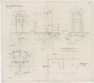 Bestelmeyer, German; Bamberg (Bayern); Ev. Erlöserkirche - Turm, Kleiner Balkon an der Ostseite
