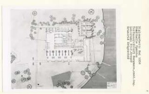 Stadthalle, Berlin-Spandau (Diplomarbeit bei Willy Kreuer): Grundriss Erdgeschoss