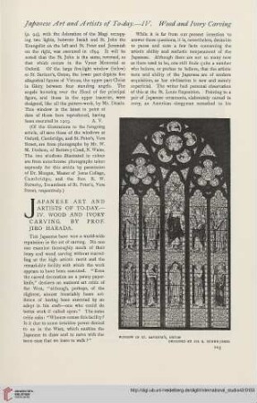 42.1910 = Nr. 166: Japanese art and artists of to-day, 4, Wood and ivory carving