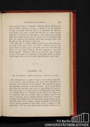 Chapter VII. The Polyanthus. Alpine Auriculas. Out-door culture.