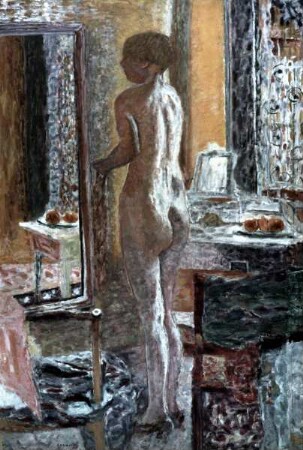 Nackte Frau vor dem Spiegel (Toilette Vernon)