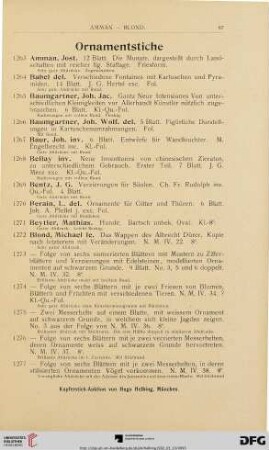 Ornamentstiche (Nr. 1263 - 1391)