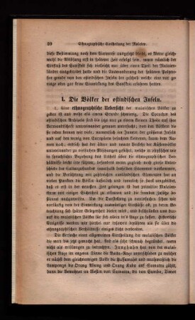 1. Die Völker der ostindischen Inseln.