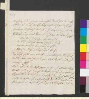 Brief von Körner, Christian Gottfried an Goethe, Johann Wolfgang von