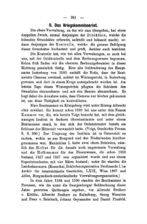 9. Das Kriegskommissariat
