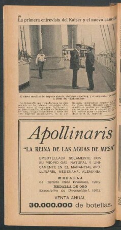 La primera entrevista del Kaiser y el nuevo canciller - [Fotografía]