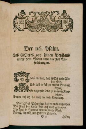 274-280, Der 116. - 118. Psalm