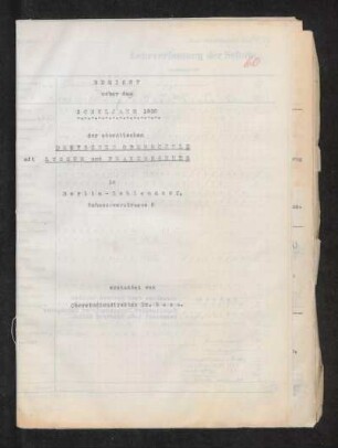 1930/31: Bericht über das Schuljahr ... der Städtischen Deutschen Oberschule mit Lyzeum und Frauenschule in Berlin-Zehlendorf - 1930/31