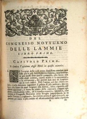 Del congresso notturno delle Lammie : libri tre ; s'aggiungono due dissertazioni epistolari sopra l'arte magica