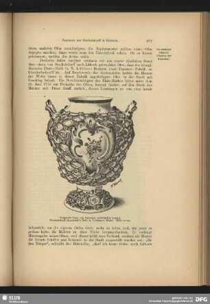 Potpourri-Vase von Fayence