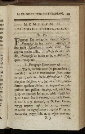 Membrum XI. De figuris etymologicis.