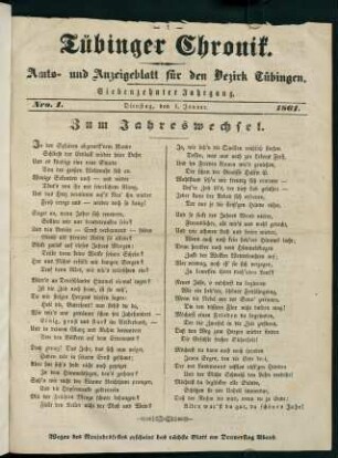 1-84, Januar 1861