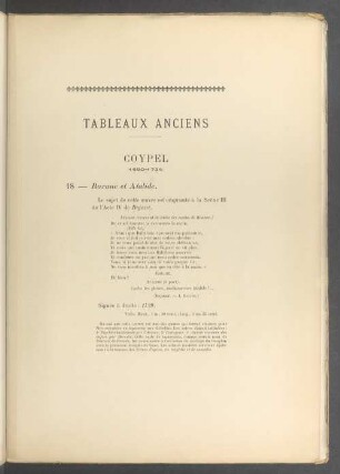 Tableaux anciens