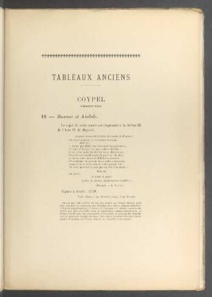 Tableaux anciens