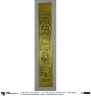 "Vivat Antwerpen. v. Beseler 9. Okt. 1914"