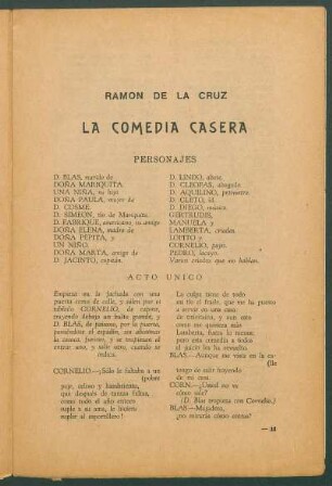 La comedia casera