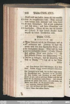 Psalm CXX. Reiselied.