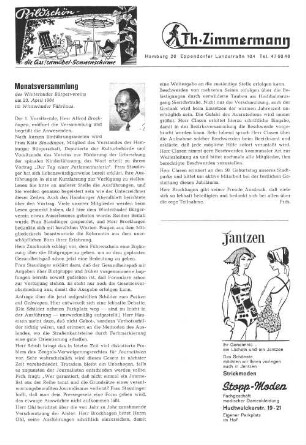 Monatsversammlung