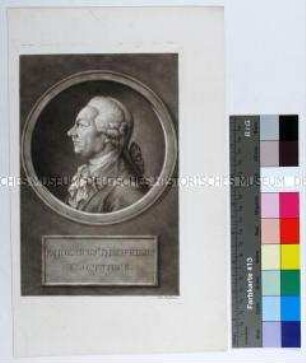 Porträt des Dichters Friedrich Gottlieb Klopstock, hier als Fridericus Theophilus Klopfstock