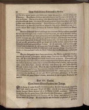 Das XIV. Capitel. Von denen Kranckheiten der Zunge