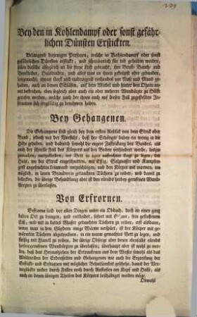 Ein Hochedler und Hochweiser Rath dieser des Heil. Röm. Reichsstadt Augsburg hat aus wahrer Menschenliebe und stadtväterlicher Vorsorge ... zu erkennen gegeben, daß leider fast jährlichen eine oder mehrere Personen, auf verschiedene Art in dem Wasser verunglücken ... : [Decretum in Senatu, den 9. Dec. 1777]
