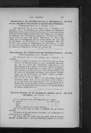 No. 176 Renovirtes Reglement für die Benutzung des Viehhofes auf der Sternschanze