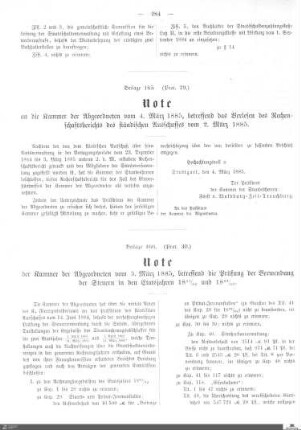 Beilagen zu Protokoll, 30. Sitzung