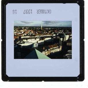 Lübeck, Aegidienkirche : Blick von St. Petri Kirche nach Südost