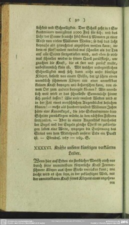 XXXXVI. Kräfte unserer künftigen verklärten Leiber