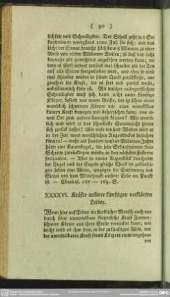 XXXXVI. Kräfte unserer künftigen verklärten Leiber