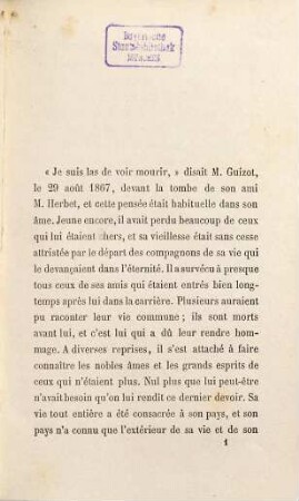 Monsieur Guizot dans sa famille et avec ses amis (1787 - 1874)
