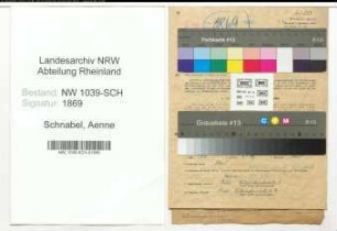Entnazifizierung Aenne Schnabel , geb. 23.05.1905 ()