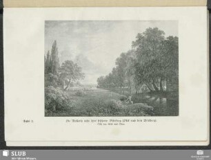 Tafel 2. Die Weißeritz nahe ihrer früheren Mündung (Blick nach dem Windberg)