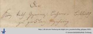 Eintrag (Aus: UB Freiburg, Hs. 1500,3)