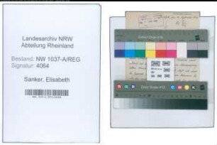 Entnazifizierung Elisabeth Sanker , geb. 00.00.0000 (Lehrerin)