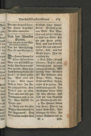 Von den Wercken Gottes.