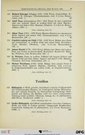Textilien (Nr. 328-339a)