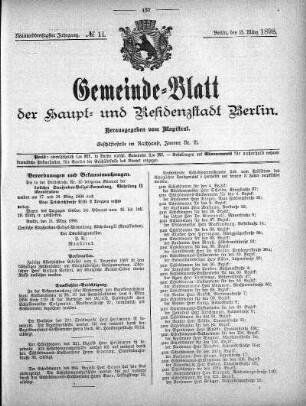 1898,11: No. 11, 13. März 1898