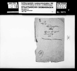 Gundelfingen: Verwaltung der Gemeindegüter, (Weiderecht) 1831 Leistung des Mesnergroschens nach Bichishausen