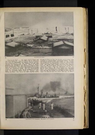 Torpedoboot beim Durchbruch.