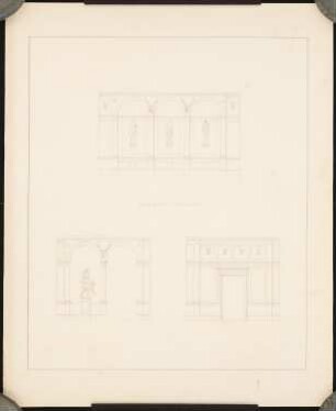 Russische Botschaft, Berlin: Wandansicht im Treppenhaus 2. Geschoss (?), Maßstabsleiste