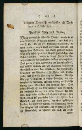 126-145, Nützliche Kenntnisse verschaffen oft Reichthum und Ueberfluß