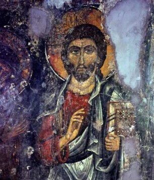 Kritsá, Panagia Kera. Der Pantokrator bei der Ikonostasis