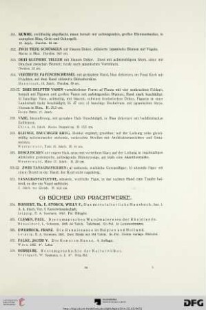G) Bücher und Prachtwerke (Nr. 324-353)