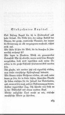 Siebzehntes Kapitel