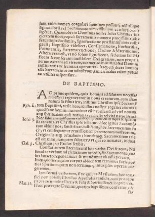 De Baptismo.