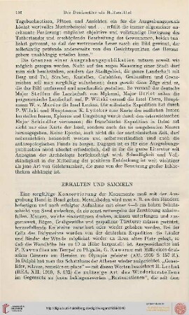 Erhalten und Sammeln