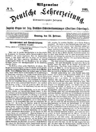 Sprachreinheit und Sprachreinigung geschichtlich betrachtet : Vortrag, gehalten auf der Hauptversammlung zu Koblenz am 19. Aug. 1894 . (Schluß)
