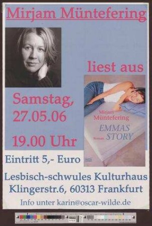 Mirjam Müntefering liest aus : Emmas Story