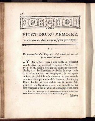 Vingt-deux me Memoire.